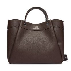 Torebka Armani Exchange. Brązowe torebki do ręki damskie Armani Exchange, bez wzorów, klasyczne, bez dodatków. Za 819.99 zł.