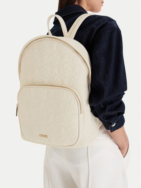 MEXX Plecak EO-MEXX-L-017-09 Beżowy. Brązowe plecaki damskie Mexx, bez wzorów, z materiału. Za 194.99 zł.