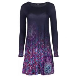 Desigual Sukienka Damska Troya M Ciemnoniebieska. Sukienki damskie marki Desigual. W wyprzedaży za 292.00 zł.