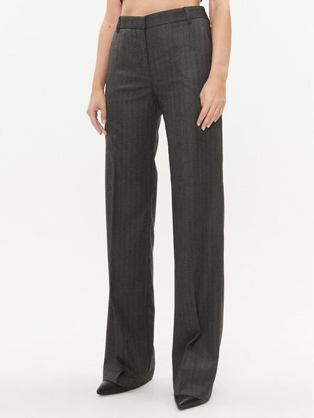 Babylon Spodnie materiałowe T_S00535 Szary Wide Leg. Szare spodnie materiałowe damskie Babylon, s, bez wzorów, z materiału. Za 1,469.00 zł.