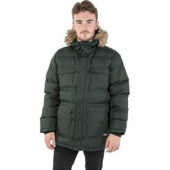 Kurtka zimowa "Baldwin" w kolorze khaki. Brązowe kurtki męskie Trespass Men, m, bez wzorów, bez kaptura. W wyprzedaży za 241.95 zł.