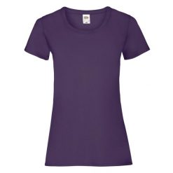 Koszulka Damska Valueweight. Fioletowe koszulki sportowe damskie Fruit of the Loom, xs, bez wzorów, sportowe, bez kołnierzyka. Za 30.99 zł.