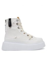 Inuikii Trampki Matilda Canvas High 30103-025 Biały. Białe trampki i tenisówki damskie Inuikii, bez wzorów, z materiału, bez zapięcia. Za 799.99 zł.