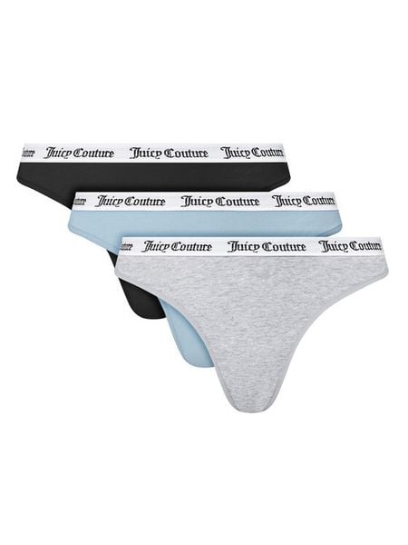 Juicy Couture Komplet stringów JCLTH224571 Kolorowy. Stringi damskie Juicy Couture, xs, bez wzorów, z bawełny. Za 89.99 zł.