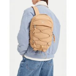 Plecak Roxy. Brązowe plecaki damskie Roxy, bez wzorów, sportowe. Za 139.99 zł.