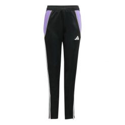 Spodnie dresowe Adidas junior czarne. Czarne spodnie dresowe damskie Adidas, bez wzorów, z dresówki. Za 169.55 zł.