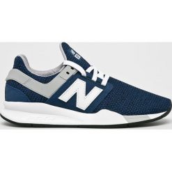 New Balance - Buty. Niebieskie buty sportowe męskie New Balance, z gumy, bez zapięcia. W wyprzedaży za 329.90 zł.