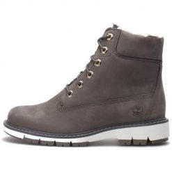 Buty do chodzenia damskie Timberland Lucia 6 Inch Warm Lined Boot WP. Brązowe obuwie sportowe damskie Timberland, bez wzorów, z materiału, trekkingowe. Za 1,155.00 zł.