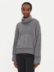Pinko Golf Vigne 104056 A1A7 Szary Relaxed Fit. Szare swetry damskie Pinko, m, bez wzorów, z syntetyku, bez kołnierzyka, bez ramiączek, bez kaptura. Za 629.99 zł.