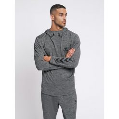 Bluza z kapturem Hummel hmllaston. Niebieskie bluzy męskie Hummel, bez zapięcia, na fitness i siłownię. W wyprzedaży za 226.50 zł.