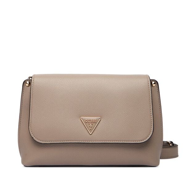 Torebka Guess. Brązowe listonoszki damskie Guess, z aplikacjami, bez dodatków. Za 430.99 zł.