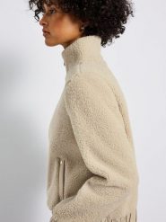 Street One Damska kurtka pluszowa Kobiety Sztuczne włókno beżowy jednolity, 40. Brązowe kurtki damskie Street One, bez wzorów, z włókna, bez kaptura. Za 479.95 zł.