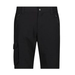Szorty bermudzkie CMP. Czarne krótkie spodenki sportowe męskie CMP, m, bez wzorów, trekkingowe. Za 169.99 zł.