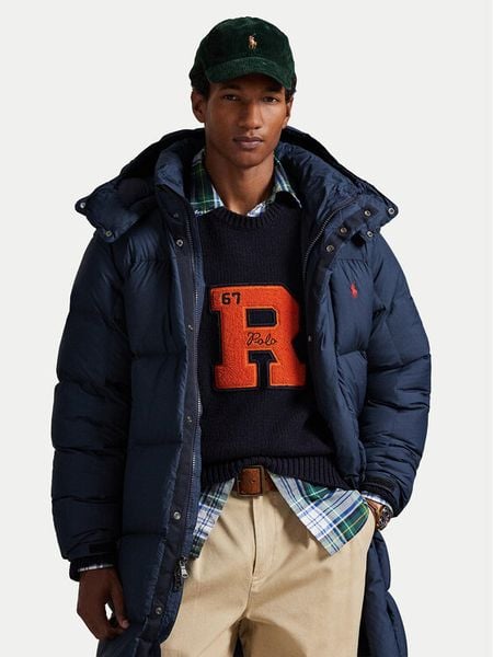 Polo Ralph Lauren Kurtka puchowa 710P01338001 Granatowy Regular Fit. Niebieskie kurtki męskie Polo Ralph Lauren, m, bez wzorów, z puchu, bez kaptura. Za 3,399.00 zł.