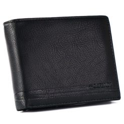 Portfel czarny Cavaldi M538-PU. Czarne portfele męskie 4U Cavaldi, bez wzorów, ze skóry ekologicznej. Za 44.00 zł.