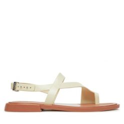 Sandały Melissa. Brązowe sandały damskie Melissa, bez wzorów, bez obcasa, na płaskiej podeszwie, bez zapięcia. Za 219.99 zł.