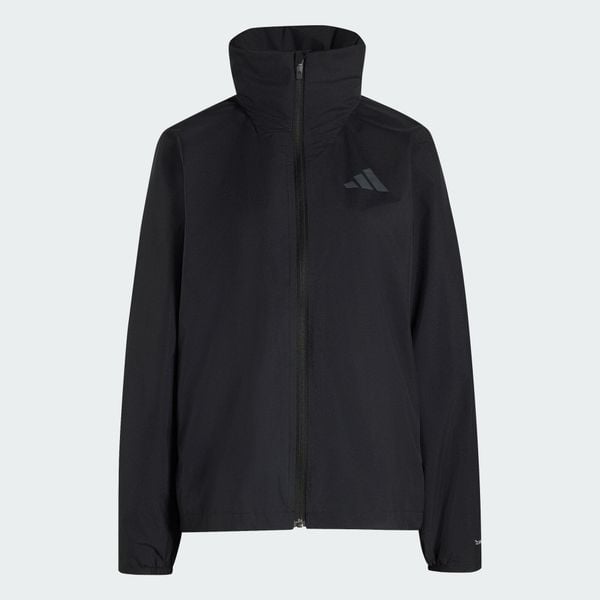 Kurtka przeciwdeszczowa Terrex Multi Essentials 2 Layer CLIMAPROOF. Zielone kurtki damskie Adidas, l, bez wzorów, z materiału, bez kaptura. Za 439.00 zł.