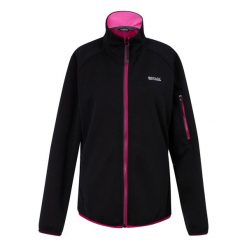 Bluza Damska Ravenhill Full Zip Fleece Top. Czarne bluzy sportowe damskie Regatta, m, bez wzorów, bez kaptura, trekkingowe. Za 95.99 zł.