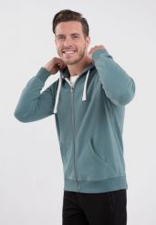 Bluza bawełniana z kapturem B-STAR. Niebieskie bluzy męskie Volcano, m, bez wzorów, z bawełny, z kapturem. Za 179.99 zł.