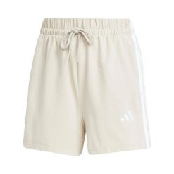 Szorty damskie adidas Essentials 3-Stripes. Brązowe szorty sportowe damskie Adidas, s, bez wzorów, z bawełny, klasyczne. Za 142.05 zł.