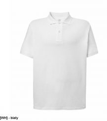 JHK Męskie polo z krótkim rękawem 100% stabilizowana bawełna, biały 5XL. Białe koszulki polo męskie JHK, m, bez wzorów, z bawełny, bez ramiączek. Za 40.56 zł.
