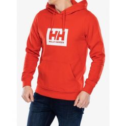 Bluza z kapturem męska Helly Hansen HH Box Hoodie. Czerwone bluzy męskie Helly Hansen, m, bez wzorów, z kapturem. Za 272.99 zł.