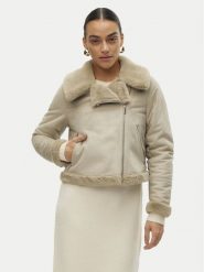 Vero Moda Kożuch Peggy 10290150 Szary Regular Fit. Szare płaszcze damskie Vero Moda, m, bez wzorów, z syntetyku, bez kaptura. Za 379.99 zł.
