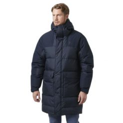 Parka Helly Hansen Escape. Niebieskie kurtki męskie Helly Hansen, m, bez wzorów, z puchu, bez kaptura. W wyprzedaży za 1,549.00 zł.