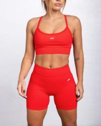 Szorty Sculpt Scrunch - Czerwony. Czerwone szorty sportowe damskie JOY STUDIO, l, bez wzorów, z materiału, z podwyższonym stanem, na fitness i siłownię. Za 168.00 zł.
