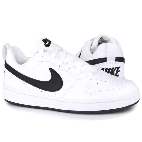 Damskie buty sportowe Nike COURT BOROUGH LOW RECRAFT. Białe obuwie sportowe damskie Nike, bez wzorów, trekkingowe, nike court. Za 265.00 zł.