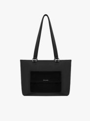 Czarna skórzana shopperka A4. Czarne torebki shopper damskie Brawo sp. z o.o., bez wzorów, ze skóry, biznesowe, duże, bez dodatków. Za 449.99 zł.