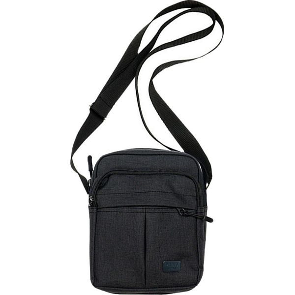 Torebka Czarna z Regulowanym Paskiem, Męska, Zapinana na Zamek, Saszetka -Pako Jeans. Czarne saszetki męskie Pako Jeans, z jeansu, małe. Za 49.00 zł.