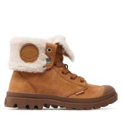 Trapery Palladium. Brązowe kozaki damskie Palladium. Za 509.99 zł.