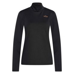 Sweter z golfem dla dziewczynki HV Polo Leanne. Czarne swetry dla dziewczynek HV POLO, na zimę, bez wzorów, z materiału, eleganckie, bez kołnierzyka, bez ramiączek, bez kaptura. Za 268.50 zł.