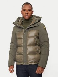 Blauer Kurtka puchowa 24WBLUC03096 Zielony Regular Fit. Zielone kurtki męskie Blauer, l, bez wzorów, z puchu, bez kaptura. Za 1,609.00 zł.