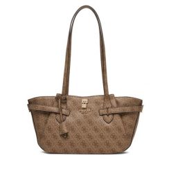 Torebka Guess. Brązowe torebki do ręki damskie Guess, z aplikacjami, klasyczne, bez dodatków. Za 639.99 zł.