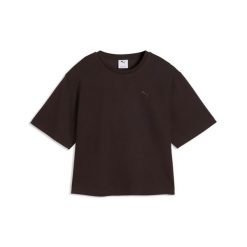Damska koszulka Essentials Elevated o luźnym kroju PUMA. Czerwone t-shirty damskie Puma, xl, bez wzorów, z bawełny, sportowe, bez kołnierzyka. Za 119.00 zł.