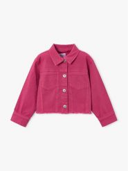 Mayoral Kurtka jeansowa 3455 Kolorowy Cropped Fit. Kurtki i płaszcze dla dziewczynek Mayoral, bez wzorów, z bawełny, bez kaptura. Za 159.99 zł.