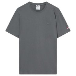 T-Shirt Champion Ss Tee Dorośli. Szare t-shirty męskie Champion, s, bez wzorów, z bawełny, klasyczne, bez kołnierzyka. Za 167.99 zł.