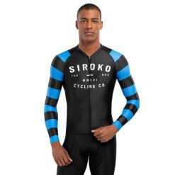 Męska koszulka rowerowa z krótkim rękawem Kolarstwo Siroko M2 Legend. Czarne bluzy męskie SIROKO, l, bez wzorów, z jersey, bez kaptura. Za 381.00 zł.