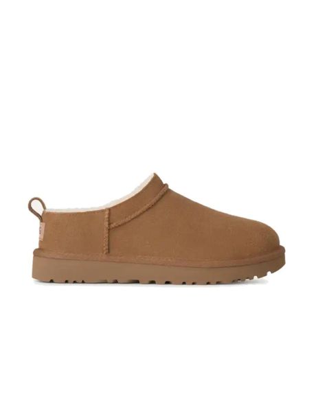 Kozaki Ugg Australian W Classic Micro Damskie. Brązowe kozaki damskie UGG, z materiału, bez obcasa. Za 690.99 zł.