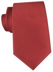 Męski Krawat - Kolor Miedziany, Mikrowzór - Angelo di Monti. Czerwone krawaty i muchy Angelo di Monti, bez wzorów, z tkaniny, eleganckie. Za 49.99 zł.