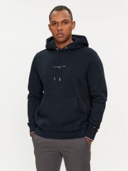 Tommy Hilfiger Bluza Logo MW0MW32673 Granatowy Regular Fit. Niebieskie bluzy męskie Tommy Hilfiger, m, bez wzorów, z bawełny, bez kaptura. Za 499.99 zł.
