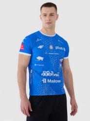 4F Koszulka meczowa replika wyjazdowa z sezonu 2024/2025 męska 4F x Ślepsk Malow Suwałki - multikolor M. Koszulki sportowe męskie 4f, m, bez wzorów, z dzianiny, klasyczne, bez kołnierzyka. Za 99.99 zł.