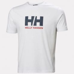 Koszulka męska HH Logo 3.0. Białe koszulki sportowe męskie Helly Hansen, m, bez wzorów, z bawełny, bez kołnierzyka, bez ramiączek, żeglarskie. Za 167.25 zł.