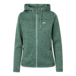 Bluza Polarowa Damska Odelia. Zielone bluzy sportowe damskie Trespass, l, bez wzorów, z polaru, bez kaptura, trekkingowe. Za 147.99 zł.
