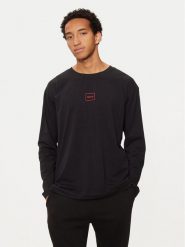 Hugo Longsleeve 50525229 Czarny Regular Fit. Czarne bluzki z długim rękawem męskie Hugo, m, bez wzorów, z bawełny, bez kołnierzyka. Za 149.99 zł.