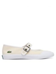 Lacoste Baleriny Mary-J 51SFA0134 Beżowy. Brązowe baleriny damskie Lacoste, bez wzorów, z materiału, bez obcasa. Za 286.99 zł.
