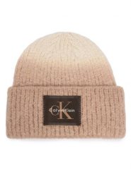 Calvin Klein Czapka LV04F8102G Beżowy. Brązowe czapki i kapelusze damskie Calvin Klein, na zimę, bez wzorów, z poliesteru. Za 209.99 zł.