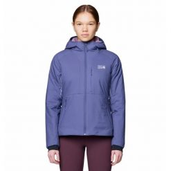 Damska kurtka turystyczna Mountain Hardwear Kor Stasis™. Fioletowe kurtki damskie Mountain Hardwear, l, bez wzorów, z materiału, bez kaptura. Za 1,004.50 zł.